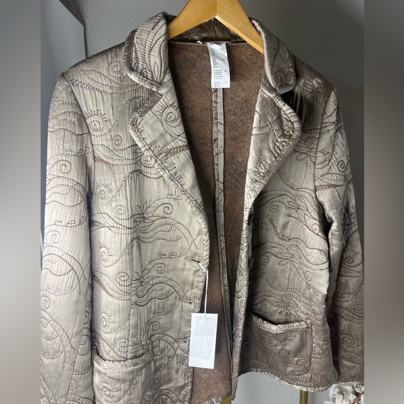 GERARD DAREL NWT SILK EMBROIDERED WOOL VINTAGE JACKET - Picture 2 of 11